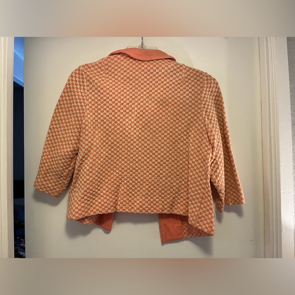 Vintage Amy Adams Knits Peach Blazer - Size Small - Picture 4 of 5